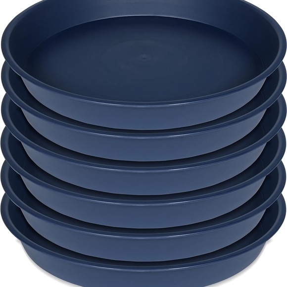 Bleuhome 14 inch Plant Saucer Blue, Heavy Duty Plant Saucer 14 inch - Picture 2 of 7